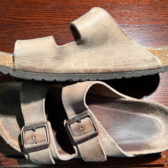 Birkenstock leather mens sandals size 10 main image 7